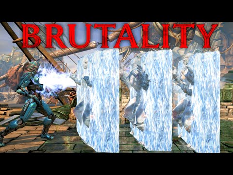 Mortal Kombat XL Triborg Ice Solo Secret Brutality on All Characters