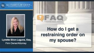 How do I get a restraining order on my spouse?