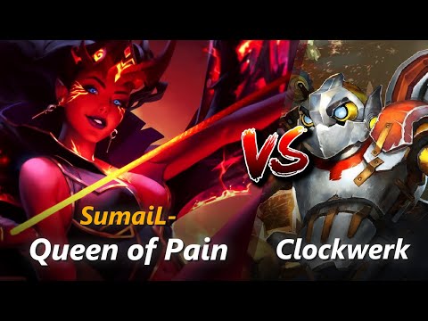 SumaiL- mid Queen of Pain vs Clockwerk | First 10 minutes