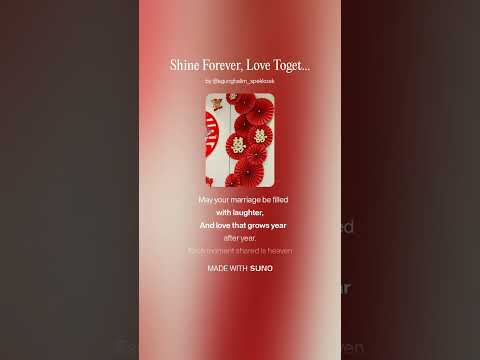 Shine Forever, Love Together*🎵(Acrostic Wedding Song for Bing Halim & Elizabeth Chang)