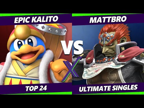 S@X 384 Online Top 24 - Epic kalito (Dedede) Vs. MattBro (Ganondorf) Smash Ultimate - SSBU