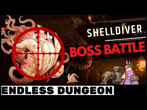 Shelldiver Full Boss Battle ENDLESS DUNGEON