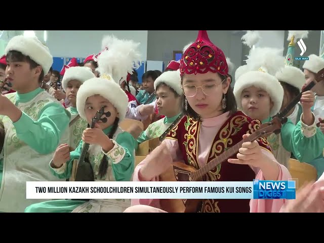 Казакстан мектептеринде домбра челленджи өттү