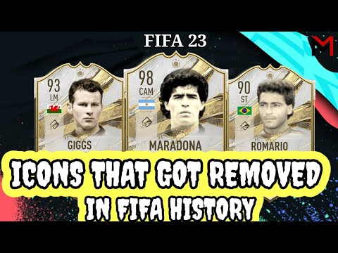 ICONS THAT GOT REMOVED IN FIFA HISTORY