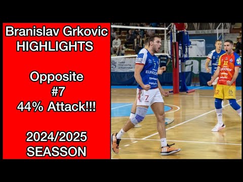 Branislav Grkovic volleyball SEASSON 24-25 HIGHLIGHTS REAPLOD NO AUDIO