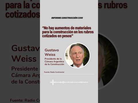 Construcción y suba del dólar: "Los materiales cotizados en pesos no subieron"