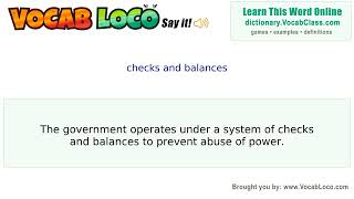 Video thumbnail for checks and balances