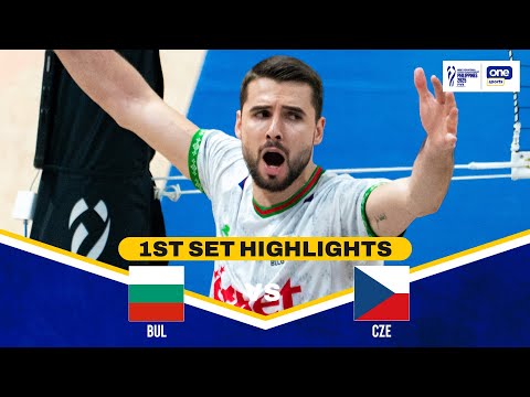 CZECHIA vs. BULGARIA | SET 1 HIGHLIGHTS | 2025 FIVB MEN'S VOLLEYBALL CHAMPIONSHIP SF | SEPT. 27