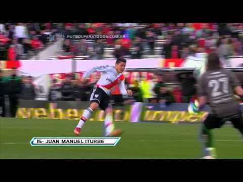 Gol de Iturbe. River 3 San Martín 1. Fecha 19. Torneo Final 2013. FPT