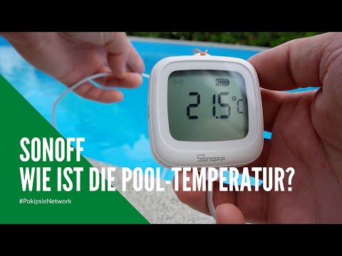 Pool temperature in view from anywhere: SONOFF SNZB 02LD - Thanks to Zigbee and Home Assistant