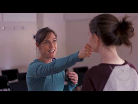 How to throw a stage punch with VCA Stage Combat Tutor Lyndall Grant