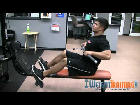 Seated Straight-Bar Cable Row