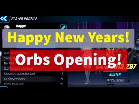 75+ Primetime and 35 Premium Orbs Opening! Happy New Years! | Marvel Strike Force - Free to Play