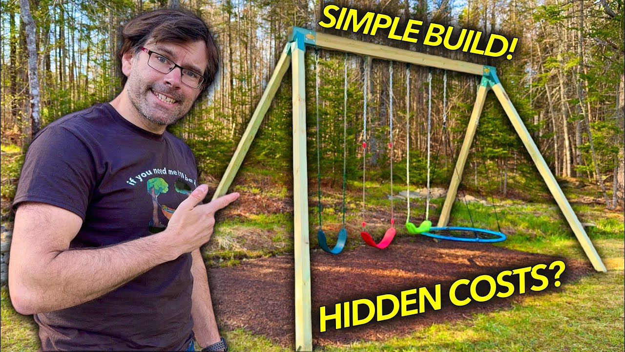 Easier, faster & MAYBE cheaper DIY swing set! Build & budget breakdown.