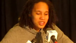 Baylor's Brittney Griner at NCAA Media press conference