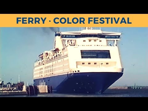 Classic Ferry Video 1996 - Departure of ferry COLOR FESTIVAL in Hirtshals (Color Line)