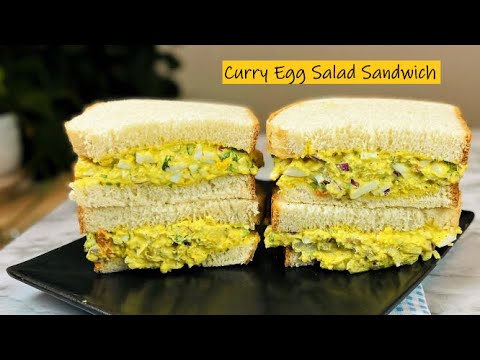 Curry Egg Salad Sandwich |  How To Make a Curried Egg Sandwich