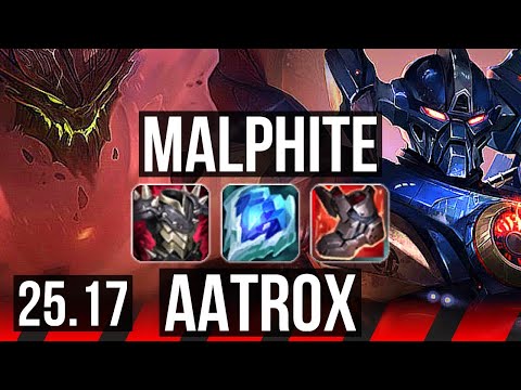 MALPHITE vs AATROX (TOP) | EUW Master | 25.17