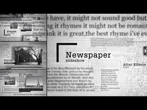 Newspaper Slideshow (After Effects template)