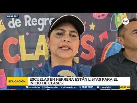 Todo listo para el inicio de clases en Herrera