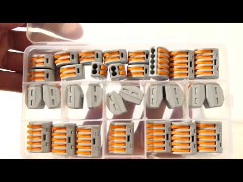 GEARBEST - 2 / 3 / 5 Holes Spring Conductor Terminal Block Connector 30pcs - Gray