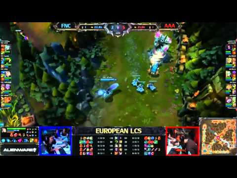 Fnatic vs. Against All Authority (русские комментарии) - LCS 2013 EU Spring W8D2