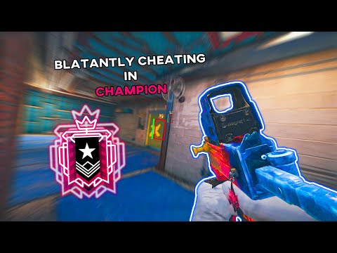 Blatantly Cheating In CHAMPION Ranked Highlights - Rainbow Six Siege
