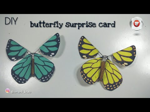 Cara membuat kartu kejutan kupu-kupu [beneran terbang loh] Video