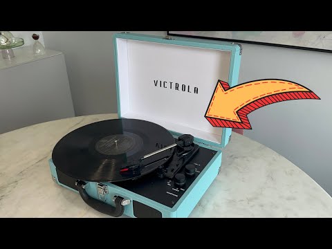 Victrola Vintage Portable Suitcase Record Player with Built-in Speakers - 1 Minute Review