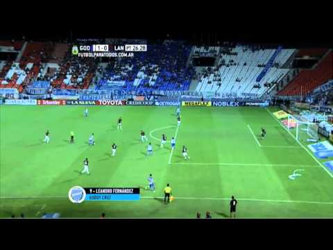Gol de Fernández. Godoy Cruz 1 Lanús 0.Fecha 5. Torneo Primera División 2015.FPT