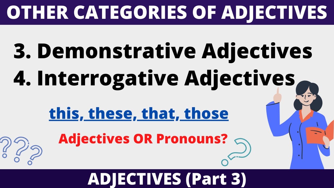 Demonstrative Adjectives & Interrogative Adjectives