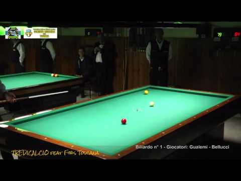 Gualemi vs Bellucci - Semifinale 5°Torneo Biliardo CARRARESI - 28/02/2016 Campi Bisenzio FI.