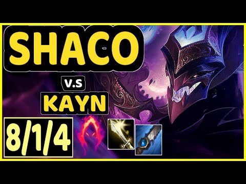 CHASESHACO (SHACO) vs KAYN - 8/1/4 KDA JUNGLE GAMEPLAY - NA Ranked DIAMOND
