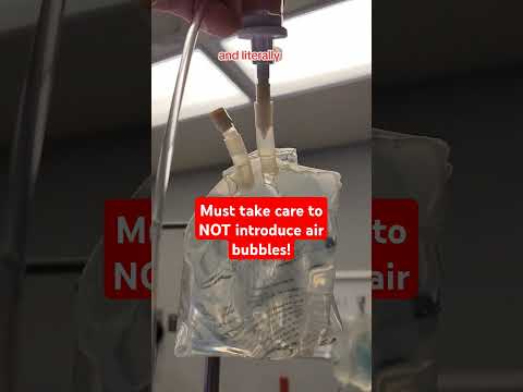 Trick to reset IV drip chamber