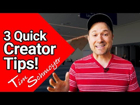 Tim Schmoyer - Quick Tips from VidCon