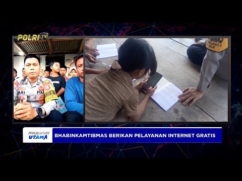 LIVE - BRIPKA ARIYANI BHABINKAMTIBMAS SERUYAN HILIR SINYAL INTERNET UNTUK BELAJAR