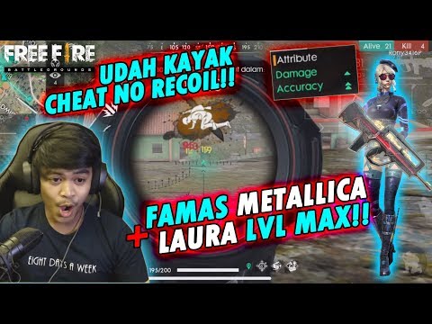 GARENA BERCANDA?!! SKIN TERBARU FAMAS ASLI UDAH KAYAK PAKE CHEAT NO RECOIL!! - FREE FIRE