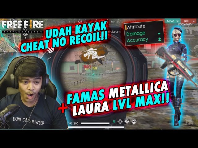 GARENA BERCANDA?!! SKIN TERBARU FAMAS ASLI UDAH KAYAK PAKE CHEAT NO RECOIL!! - FREE FIRE