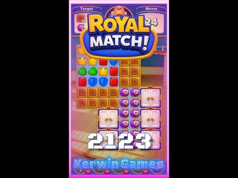 Royal Match Level 2123 - No Boosters Gameplay