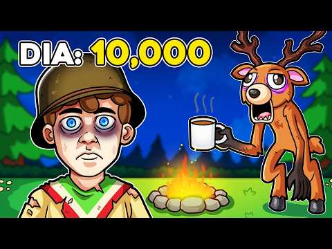 ¡SOBREVIVÍMOS 10,000 dias en el BOSQUE! 💀🦌😰🔥 SILVIOGAMER en 99 Noches en el Bosque
