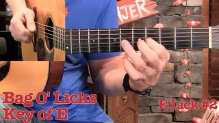Bag O' Licks for Guitar– Key of E!