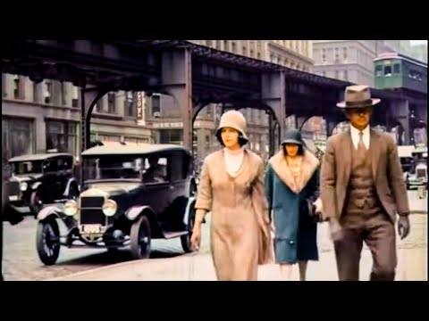 1925 Chicago : Roaring Twenties Colorized Footage
