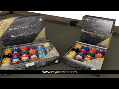 Aramith Tournament set : The new generation.