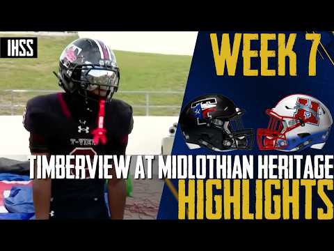 Mansfield Timberview Dominates Midlothian Heritage 54-7 Behind Big Plays on Both Sides