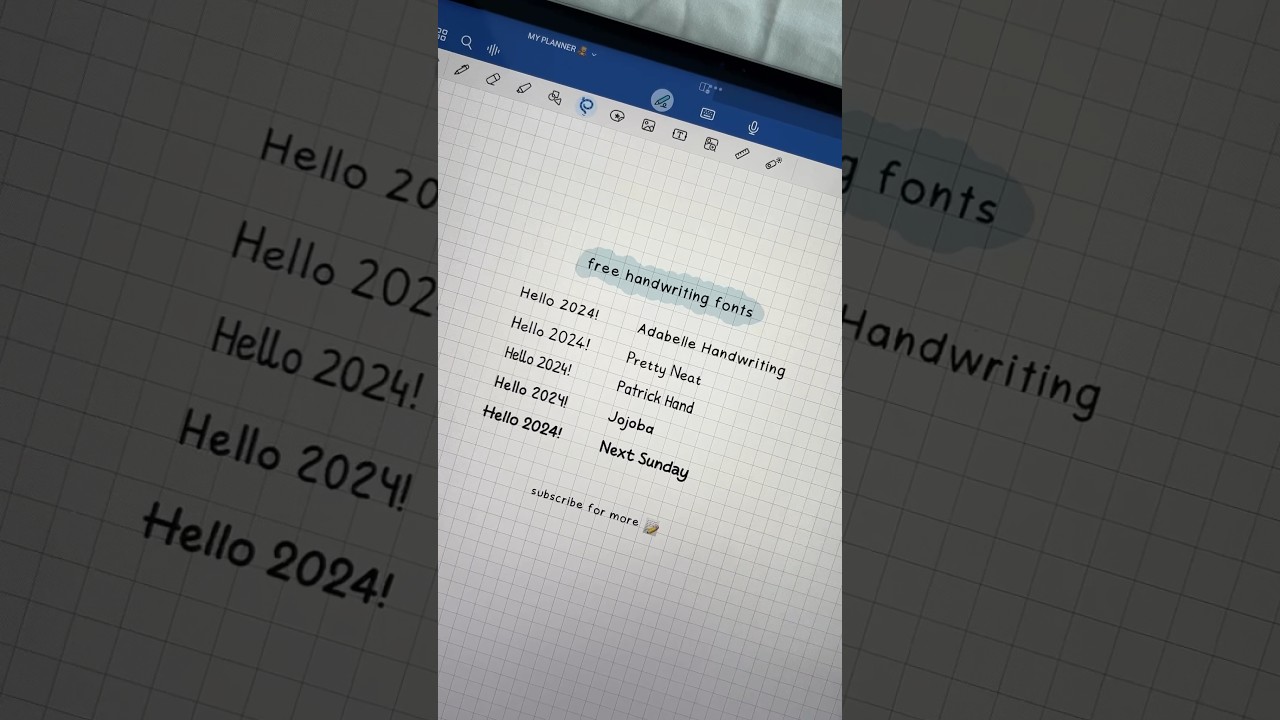 Explore free handwriting fonts for GoodNotes 📝 find them all in my Linktree 🔗