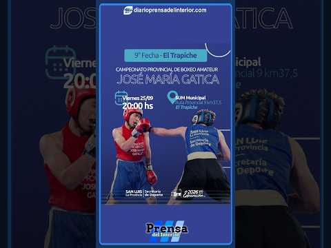 Boxeo en San Luis: el Campeonato José María Gatica llega a El Trapiche este viernes