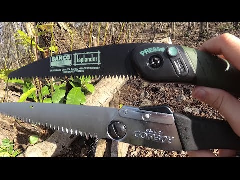 Bahco Laplander ve Silky Gomboy 210 testere. Not a cutting test ! Kesme denemesi yoktur !