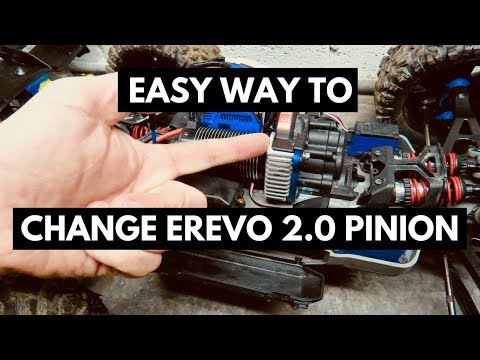 EASY Way To Change NEW Traxxas ERevo 2.0 Pinion