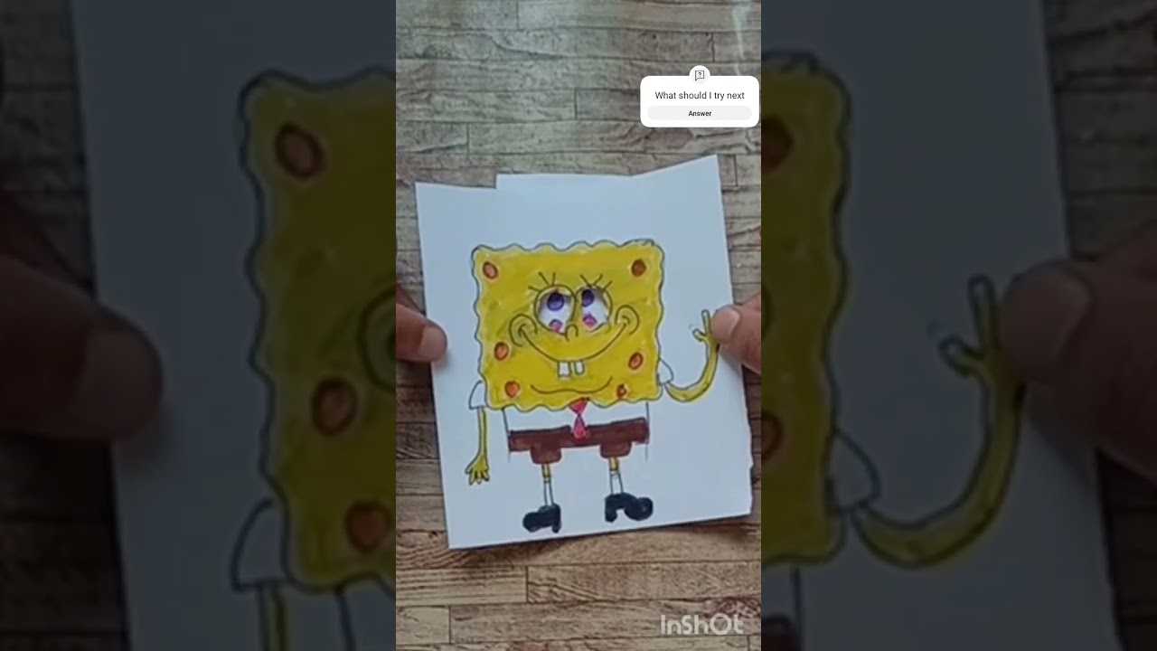 Different eyes colour of SpongeBob|❤️👍|#shortvideo #spongebob #shorts #short #creativity #viral