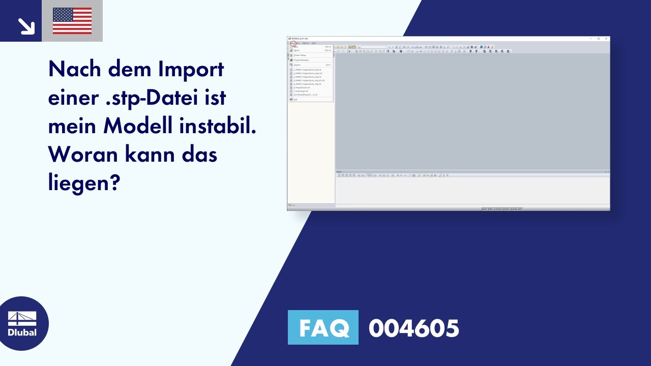 [EN] FAQ 004605 | Nach dem Import einer .stp-Datei ist mein Modell instabil. Woran kann das liegen?